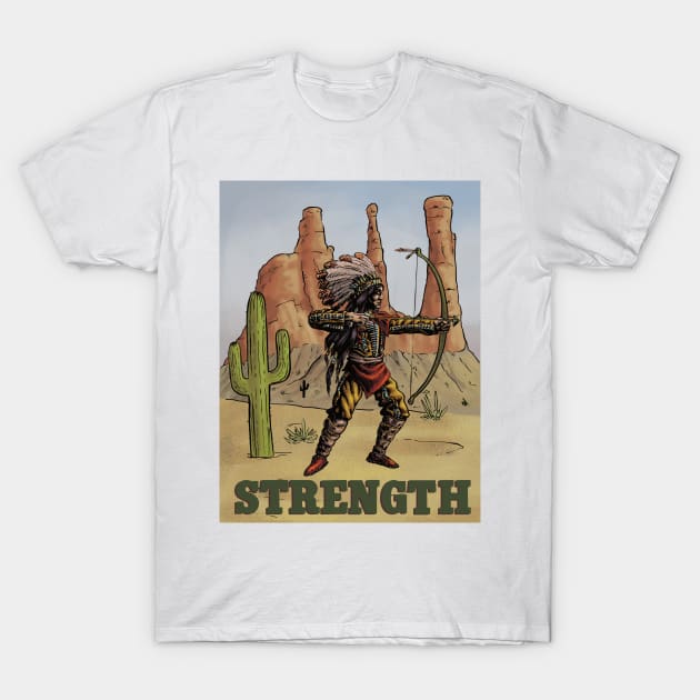 Strength T-Shirt by blackroserelicsshop@gmail.com